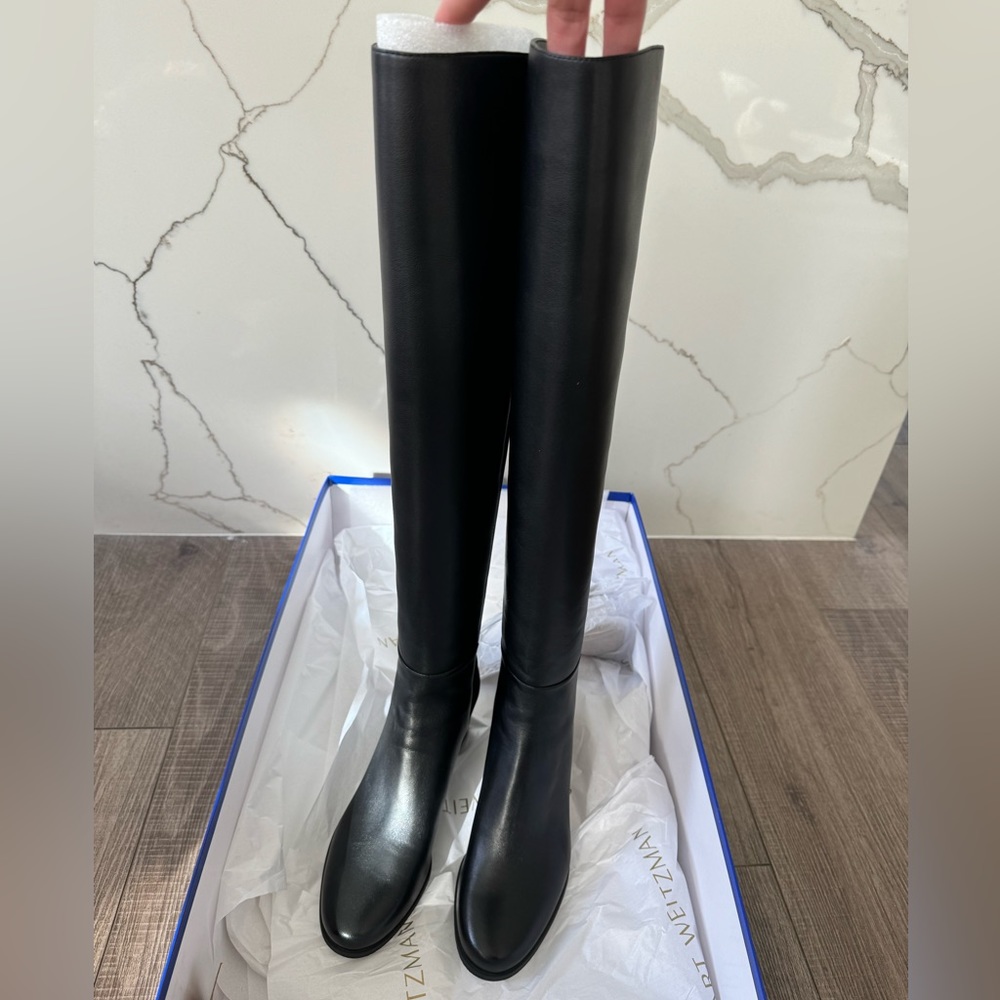 Stewart Weitzman, OTK, City Block Boot, Color: Black, Size 7.5 - Picture 9 of 12